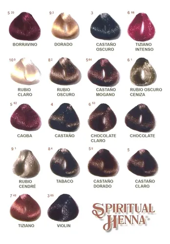 Tintura Coloracion Spiritual Henna X 80 Gr Chocolate