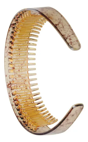 Diadema Dentada Para Mujer, Accesorio Informal Café Ligero