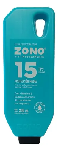 Zono Crema Protectora Solar Fps 15 C/vitamina E 200ml