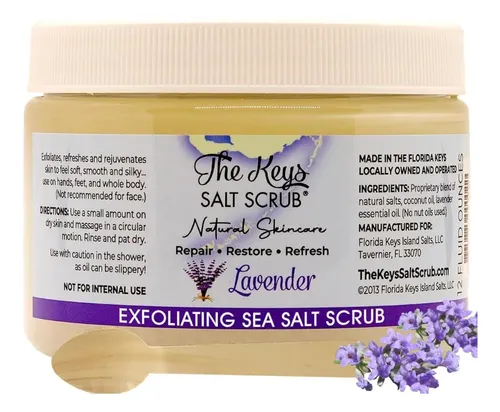 Exfoliante Corporal The Keys Sal Marina Lavanda 100 Ml Pack