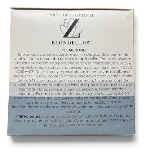 Polvo Decolorante Zantto Blondeglow Aclara 9 Tonos 700g