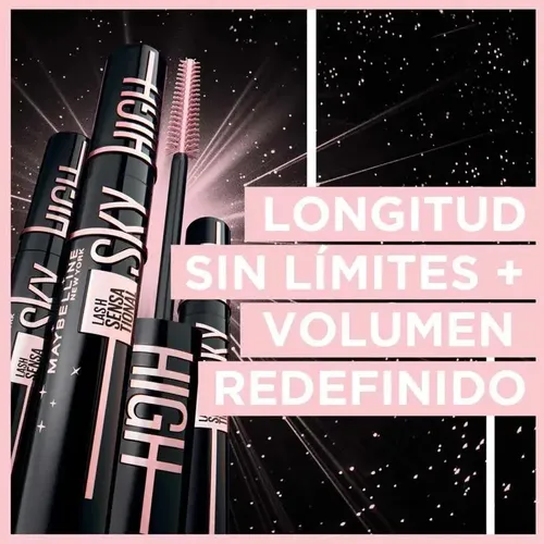 Maybelline Máscara De Pestañas Sky High Cosmic Black