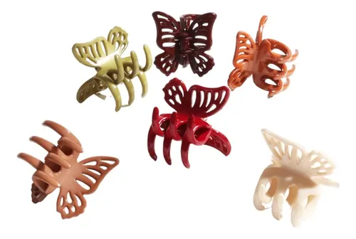 Broche P/pelo Flor Hawaiana X3 Uni Surtido Tonos Otoño