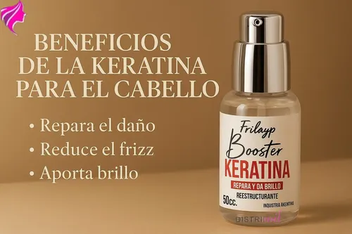 Kit Shock de Queratina Frilayp con Booster y Spray para Cabello Dañado