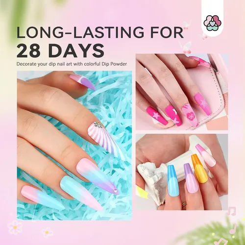 Kit Profesional De Uñas En Polvo Saviland 89 Pcs Summer