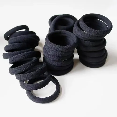 Cintas Elásticas Negras Para Mujeres Y Niñas, 200 Unidades