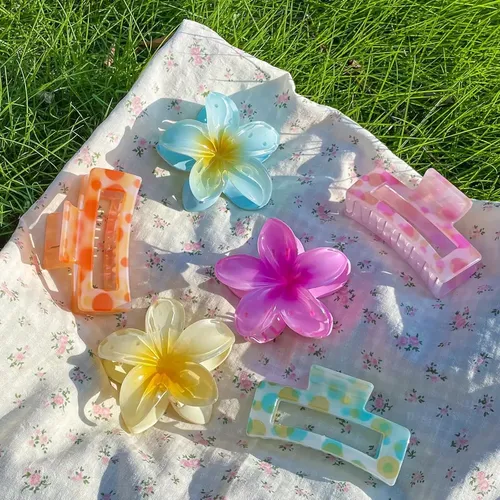 Clips De Garra De Flor Iscrm Para Cabello Grueso Y Fino