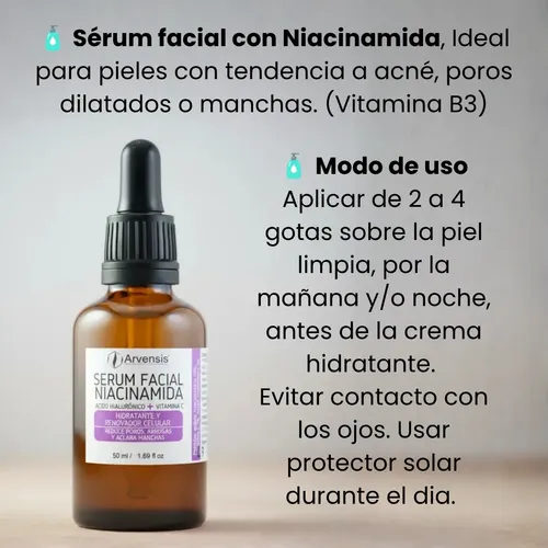 Vitamina C, Hialuronico, Niacinamida X 50ml Mejor Rutina Fac