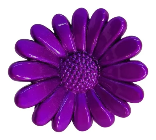 Broche De Pelo Flor Margaritas Colores X 12 Unidades