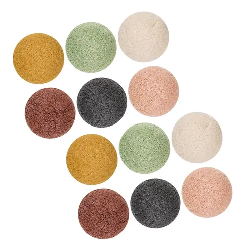 Paquete De 12 Esponjas Faciales Exfoliantes Suaves, De Limpi