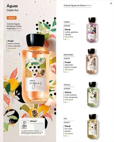 Aguas De Colonia Frutas Tropiales Femenina Natura Vegano