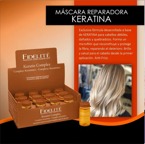 Caja De Ampollas De Keratina Fidelite