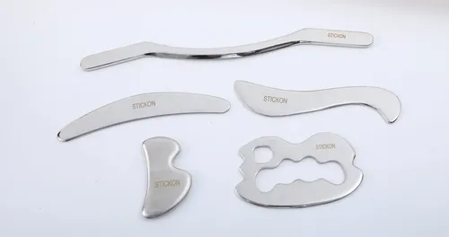 Set De Raspadores Gua Sha De Acero Inoxidable Massager Stick