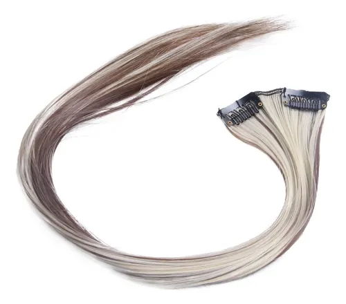 Extensiones De Cabello Humano Con Pinza Para Mujer, 7 Unidad