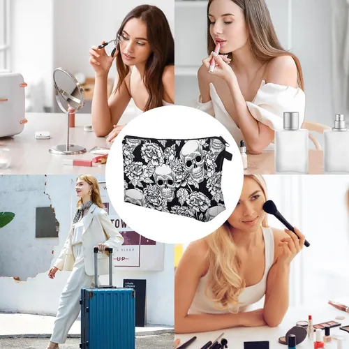 Bolsa De Maquillaje Gótica Bolsas De Cosméticos Para Mujer B