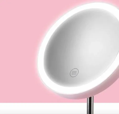 Espejo Maquillaje Luz Led Táctil 3 Tonos Usb Makeup
