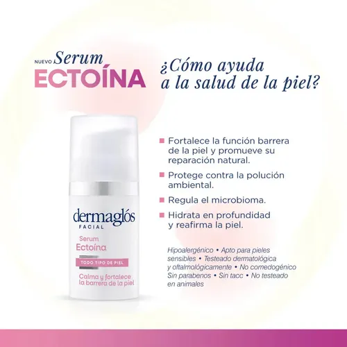 Facial Serum Ectoína Dermaglós Protege Y Calma 30ml
