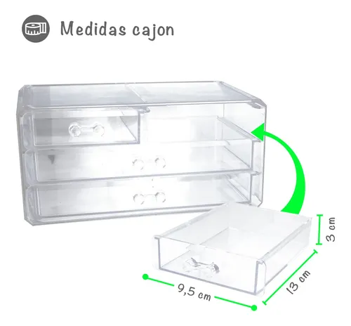 Organizador Para Maquillaje/oficina Acrílico Transparente