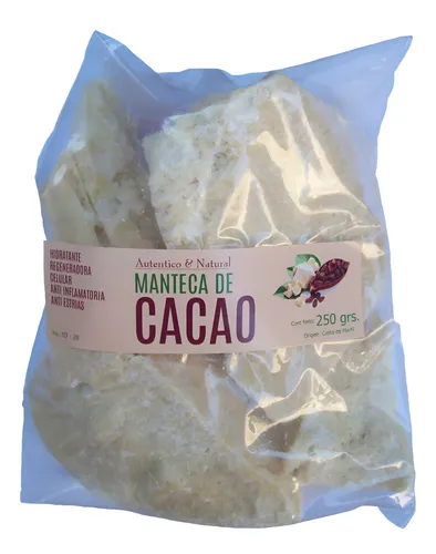 Manteca De Cacao X 250 Grs. Pura Antiage Hidratante En Once.