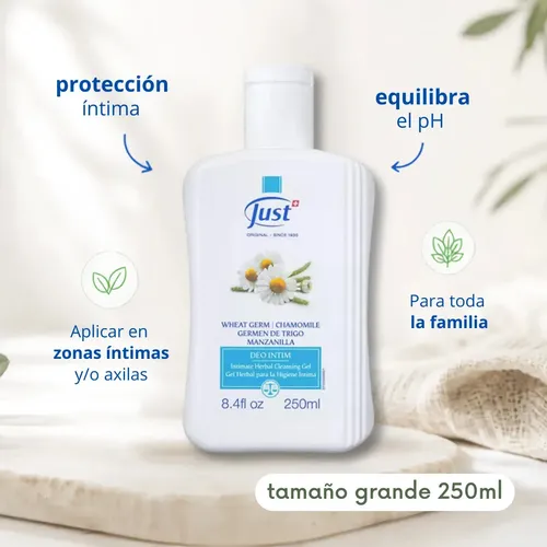 Deo Intim Shampoo Gel Just Para La Higiene Intima 250 ml
