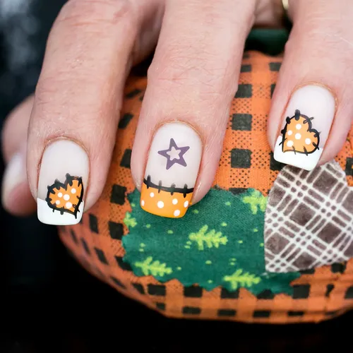 Set De 3 Stickers De Uñas De Halloween Temáticos De Terror