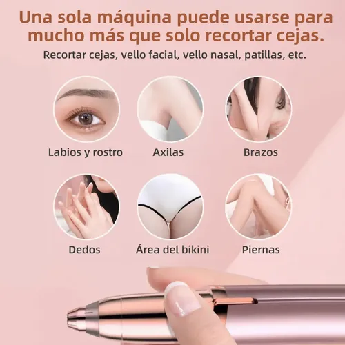 C*depilador Eléctrico Recargable Para Rostro Y Cejas
