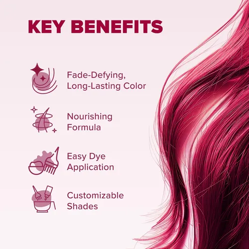 Tinte Para Cabello Splat Midnight Ruby, Vegano, 6 Onzas