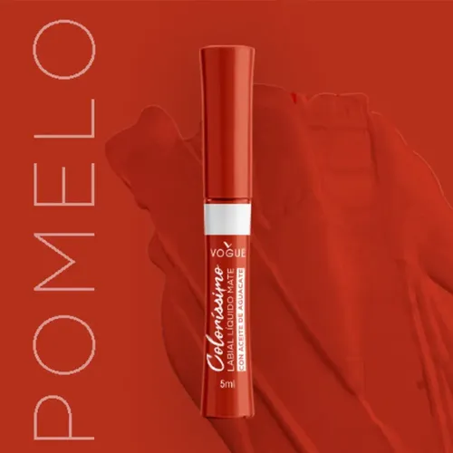 Labial Liquido Vogue Colorissimo Encanto Frutal Color Pomelo
