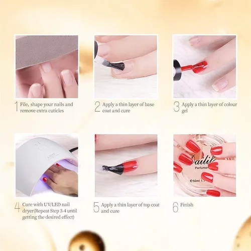 Set De Esmaltes Gel Base Y Top Coat Vishine 15ml