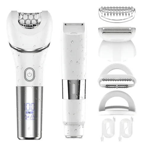 Depiladora Eléctrica 4 En 1 Para Mujer Bikini Ipx7 Recargabl