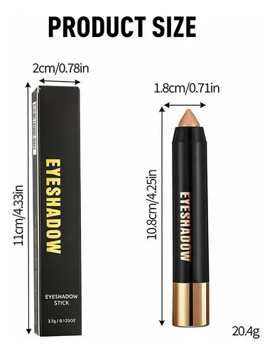Lápiz 3 En 1 Dorado Wugbc Sombra Ojos Delineador Iluminador