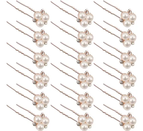 18 Pcs Pearl Hair Pins Accesorios Para El Cabello…