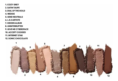 Connect In Colour Eye Shadow Palette 12.2g Color Unfiltered Nudes