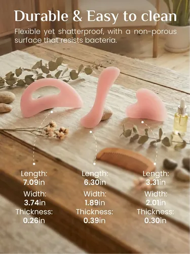 Set De 3 Herramientas De Gua Sha Para Masaje Muscular Tophld