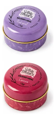Kit X 2 Balsamos Labiales Sentida Botánica Cereza Y Cacao