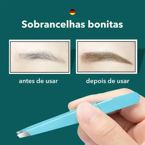 Pinzas Inclinadas Coloridas De Acero Inoxidable Para Cejas Mr-2168or Liso