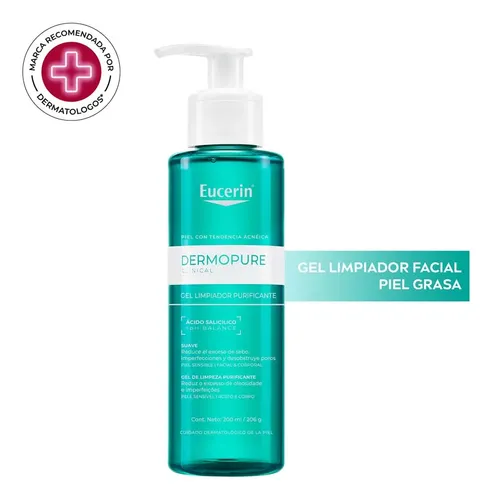 Eucerin Dermopure Oil Control Gel Limpiador Facial 200ml