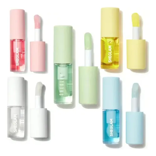 Set 5 Brillos Labiales Gloss Pincel Fat Jelly Wow By Sheglam