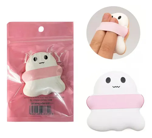 Esponja de Maquillaje Fantasmita Mely para Base y Corrector, Tamaño Chico