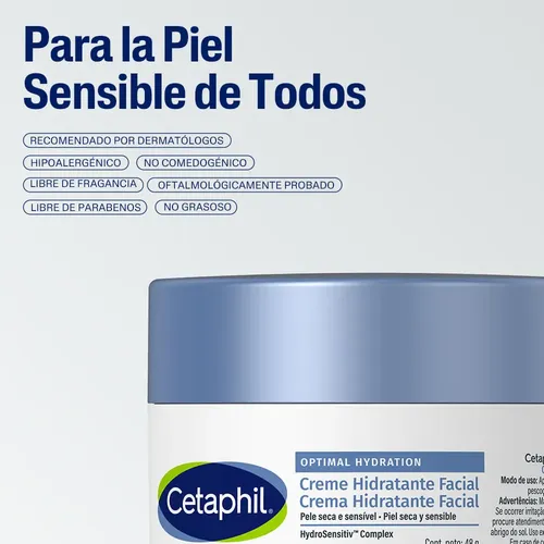 Crema Facial Cetaphil Optimal Hydration X 48 G