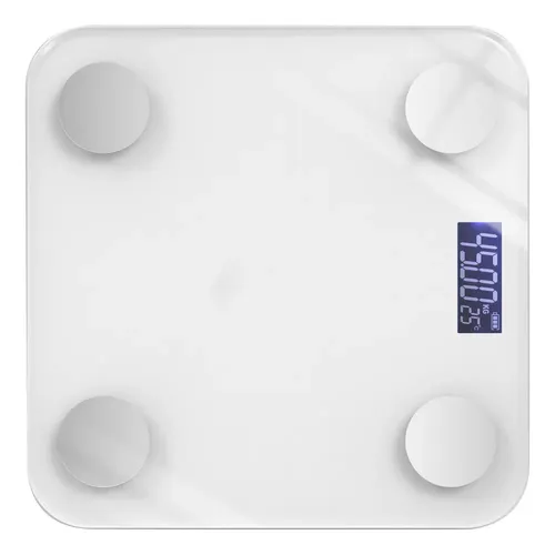 Báscula Digital Baño Inteligente Bluetooth, Vidrio Templado