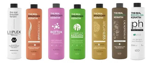5 Alisados + Lix Plex  + Shampoo Neutro Real Brazilian