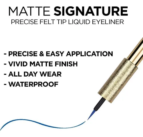 Delineador Líquido Mate Loréal Paris Matte Signature