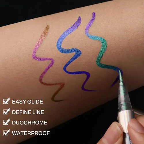 Delineador Líquido Multicolor Ucanbe Makeup Chrome