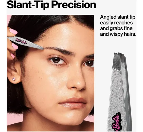 Pinza Revlon X Barbie, Acero Inoxidable, Punta Inclinada