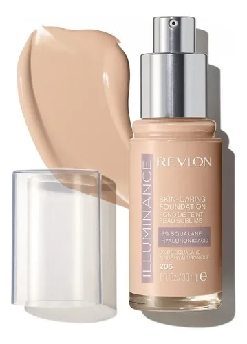 Base de maquillaje líquida Revlon ILluminance Skin-caring Foundation Illuminance Skin-Caring Foundation tono 205 natural ochre – 30mL 1g