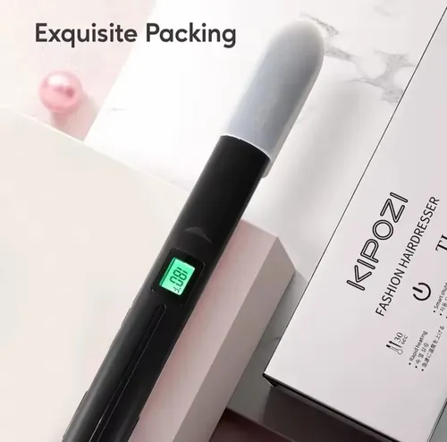 Plancha De Pelo Kipozi Profesional Pantalla Lcd Titanio