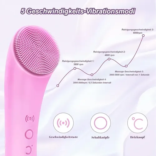 Limpiador Facial Eléctrico Vibración Nuevo Impermeable