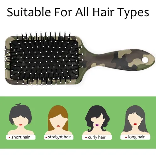 Cepillo De Cabello Lombardiden 22×7 Cm Verde Camuflaje Desen