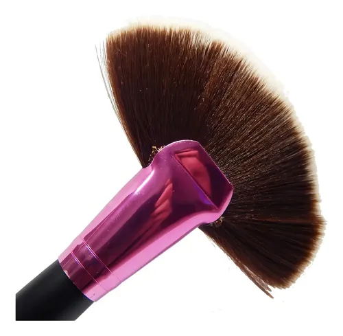 Brocha Iluminador Abanico Huxia Beauty Maange 834 Negro Sintético